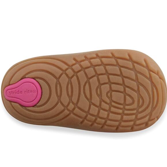 Stride Rite Unisex-Child Sm Agnes 2.0 Fashion Boot Size 3M Premium Leather Shoes - Picture 4 of 6